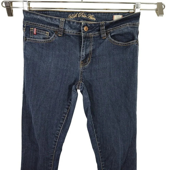 US Polo Assn Kate Skinny Jeans Women Size 7 8 Blue Denim Medium Wash - Picture 2 of 7